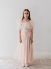 PETITE AMALIE GOLD 2PC TULLE TOP WITH TULLE SKIRT